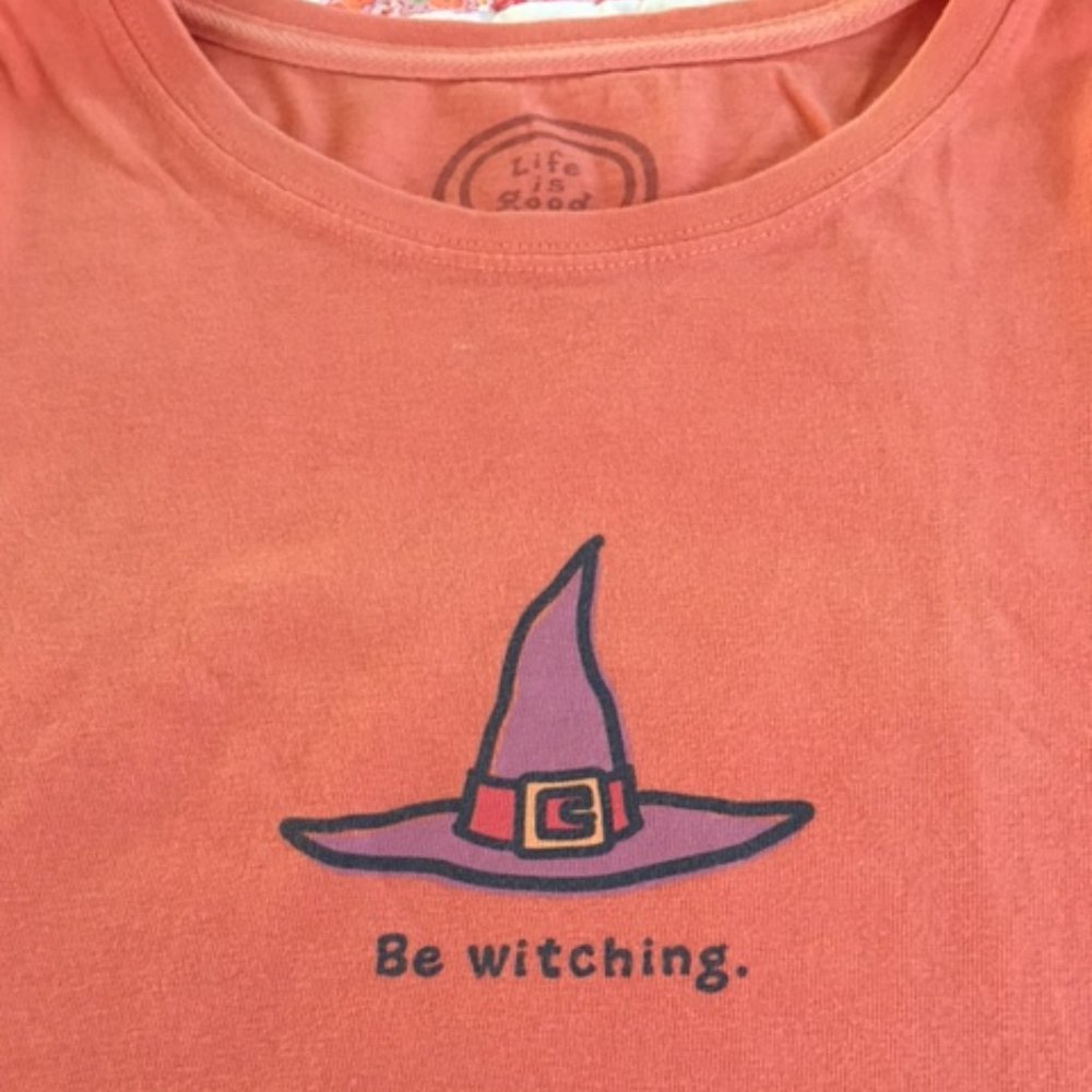 "Life Is Good" Halloween Tee Women's Size XXL